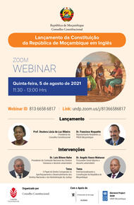 Lançamento da Constituição da República de Moçambique em Inglês Lançamento da Constituição da República de Moçambique em Inglês