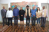 Visita de cortesia do antigo Presidente da República Federal da Nigéria e Chefe da Missão de Observação Eleitoral da União Africana (MOEUA). Visita de cortesia do antigo Presidente da República Federal da Nigéria e Chefe da Missão de Observação Eleitoral da União Africana (MOEUA).